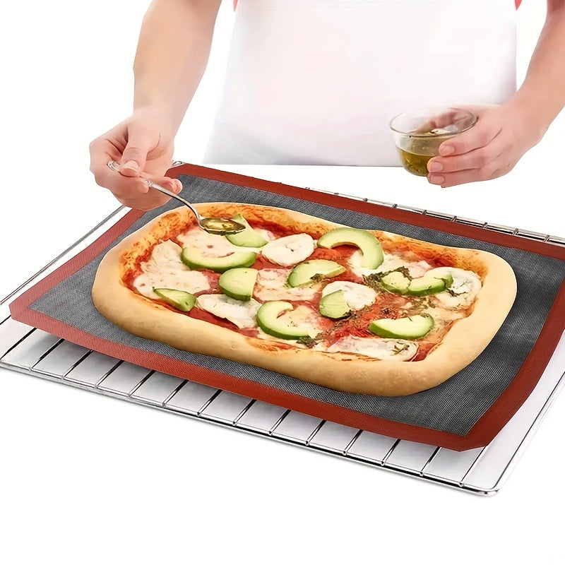 One-piece Silicone Baking Mat - Multipurpose Oven Liner Sheet for Macarons, Cookies, and Cakes - Reusable and Durable - Ideal for Barbecuing - Essential Kitchen Tool for Baking Enthusiasts