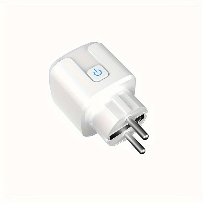 European standard Zigbee smart plug for 110V/220V power supply, flush mount, Alexa compatible for various devices.