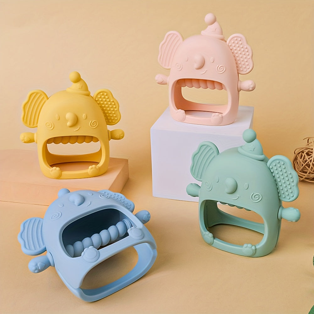 One piece of the TYRY.HU Silicone Baby Teether Mitten is now available. This non-slip, BPA-free teething toy features a fun cartoon design and is machine washable. It is perfect for babies who are teething and can also be used as a hand pacifier for