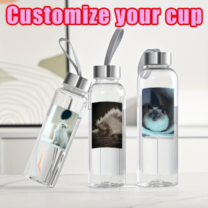 Customizable sports water bottle made of lightweight, PVC-free plastic for outdoor activities like cycling and hiking - Great gift for holidays.