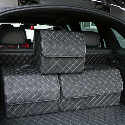 1pc Car Trunk Organizer for Storing Toys and Food in Auto.