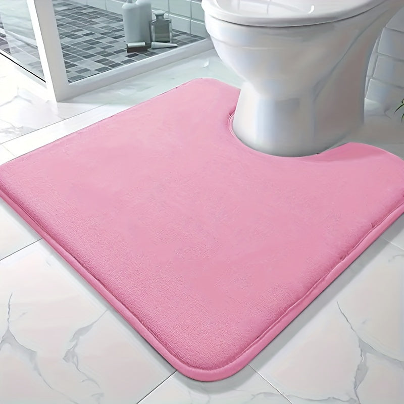 Soft and absorbent bath mat made of high-density 25D sponge, machine washable and non-slip. This premium bath carpet is perfect for tubs and showers, providing comfort and style to your bathroom decor. Constructed from polyester with a lightweight