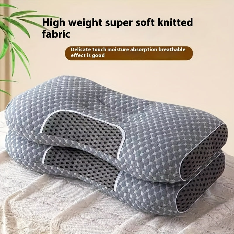 1 or 2 Cervical Pillows for all sleep positions with breathable pillowcase (1000g/2000g)