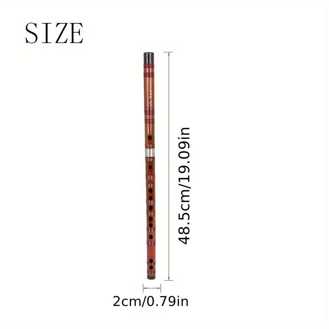 Premium bamboo flute with enhanced sound quality, ideal for beginners and adults. Includes protective case.