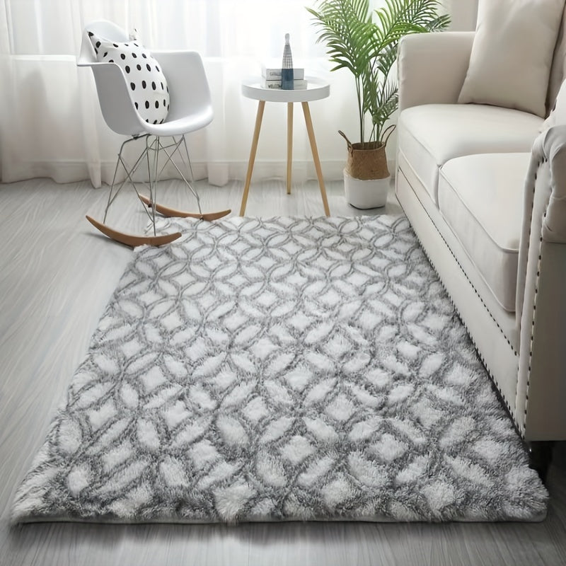 Soft and fluffy, the Cozy Copper Coin Pattern Area Rug is a non-slip polyester carpet ideal for adding warmth and style to your living room, bedroom, or home decor. Perfect for festive occasions like Christmas, Valentine's Day, and more, it's the ideal