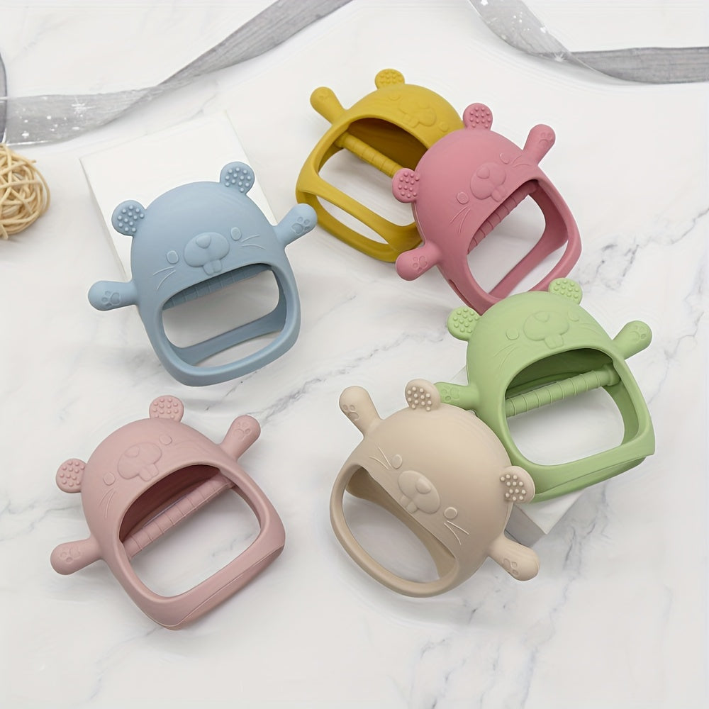 Baby Silicone Teether Groundhog Shape - Perfect for Thanksgiving or Christmas Gift