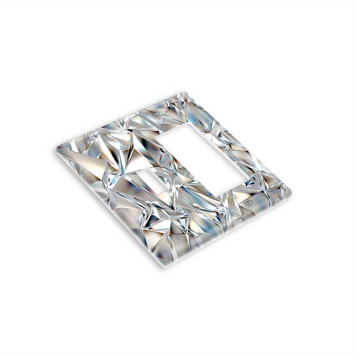 Single or double socket diamond light panel for kitchen, bathroom, bedroom, living room—no wiring required.