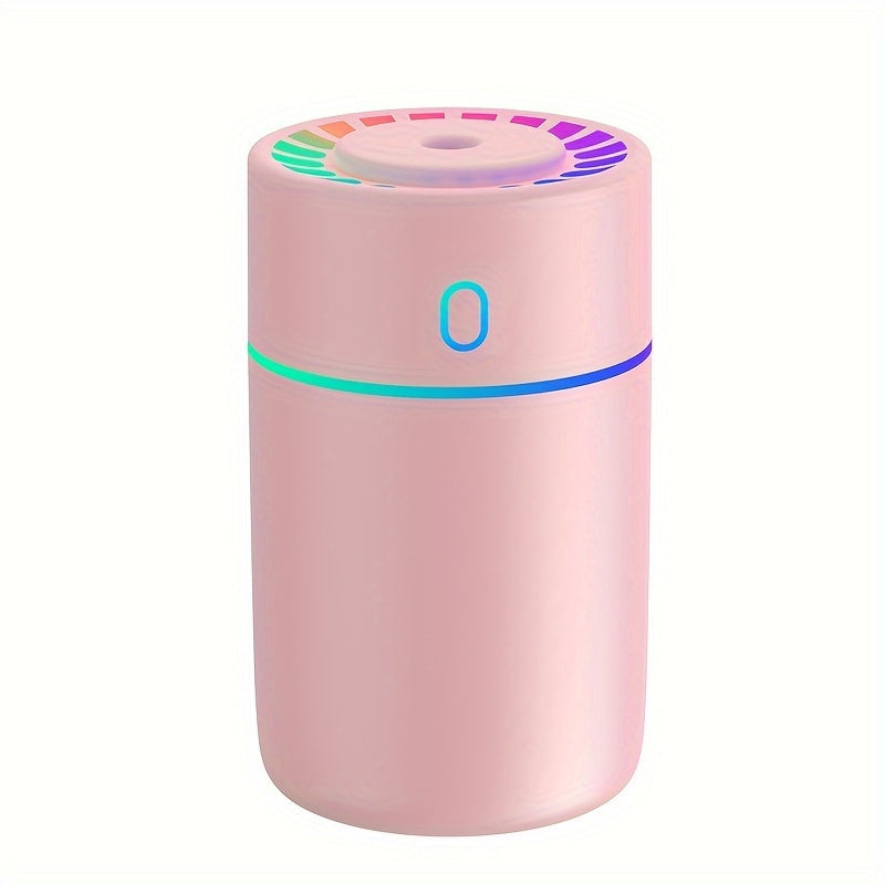 Compact 230mL Ultrasonic Humidifier with Quiet Operation, USB-Powered, Ideal for Bedroom, Office, and School - 1pc