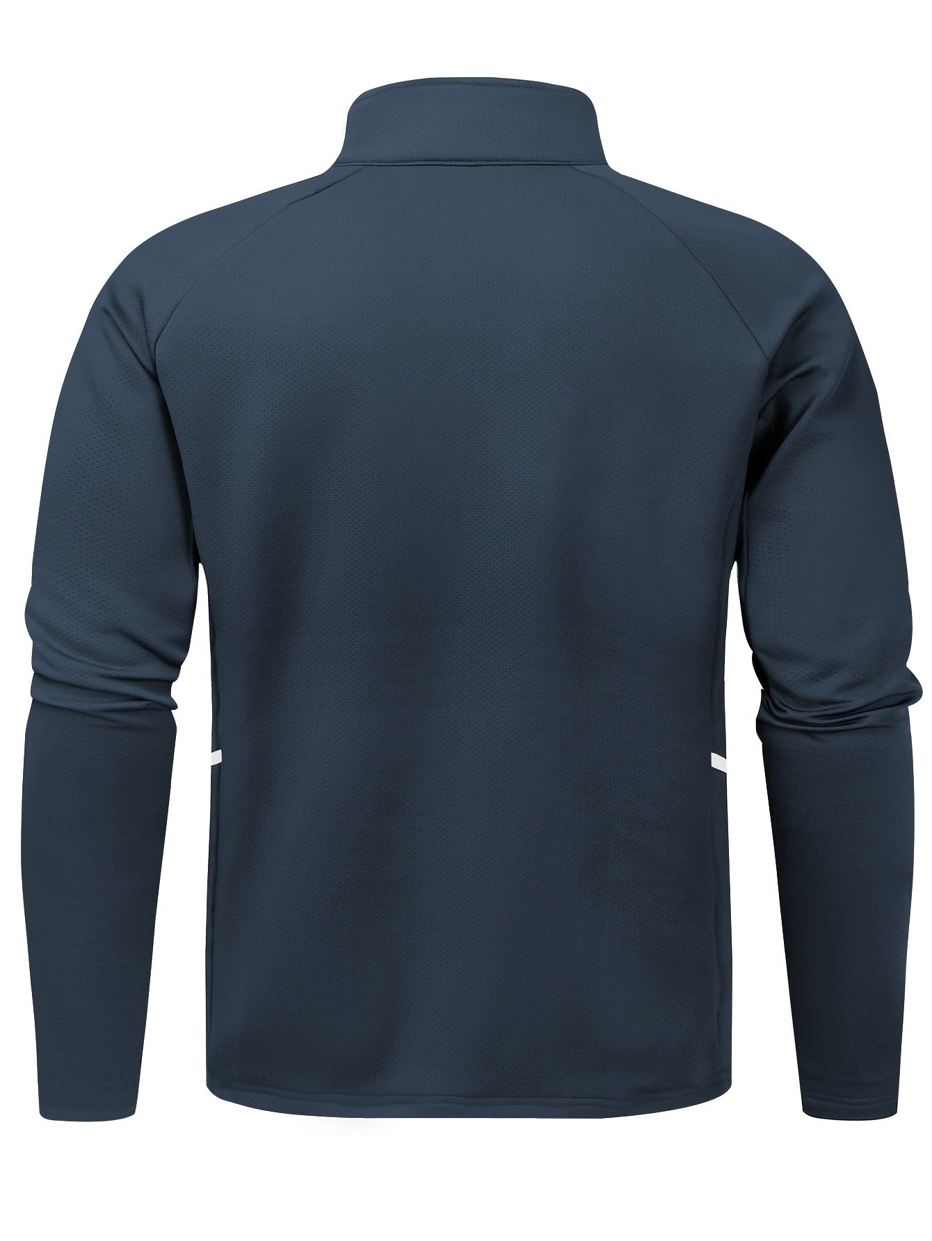 Men's full zip slim fit jacket, designed for sports and fitness with quick-dry and breathable material.