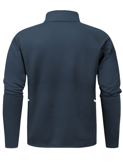 Men's full zip slim fit jacket, designed for sports and fitness with quick-dry and breathable material.