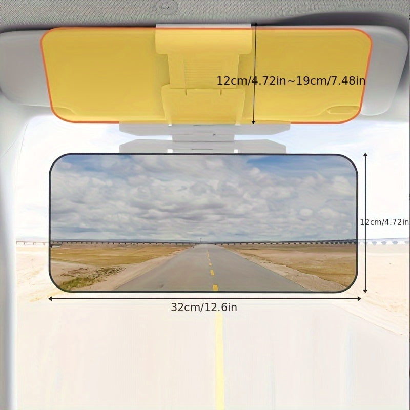 Universal day and night anti-glare visor for drivers