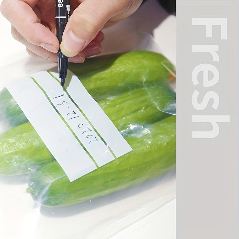 Double Zipper Bags available in packs of 15, 20, or 30. These reusable Food Storage Bags are leak-proof and perfect for keeping your food fresh in the freezer. Made from BPA-free materials, they are ideal for storing fruits, vegetables, sandwiches