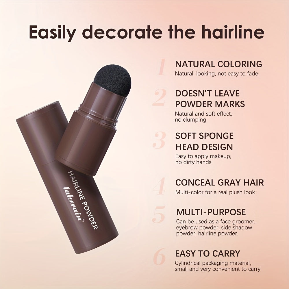 Lakerain Hairline Powder Stick for normal hair, waterproof, long-lasting, high coverage power, creates perfect hairlines.