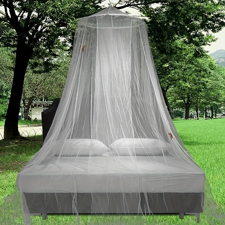 The versatile Extra Large White Mosquito Net Canopy is ideal for both indoor and outdoor use. Perfect for camping, sleepovers, and garden protection, this canopy fits single to California King size beds, cribs, hanging bed nets, and is perfect for travel.