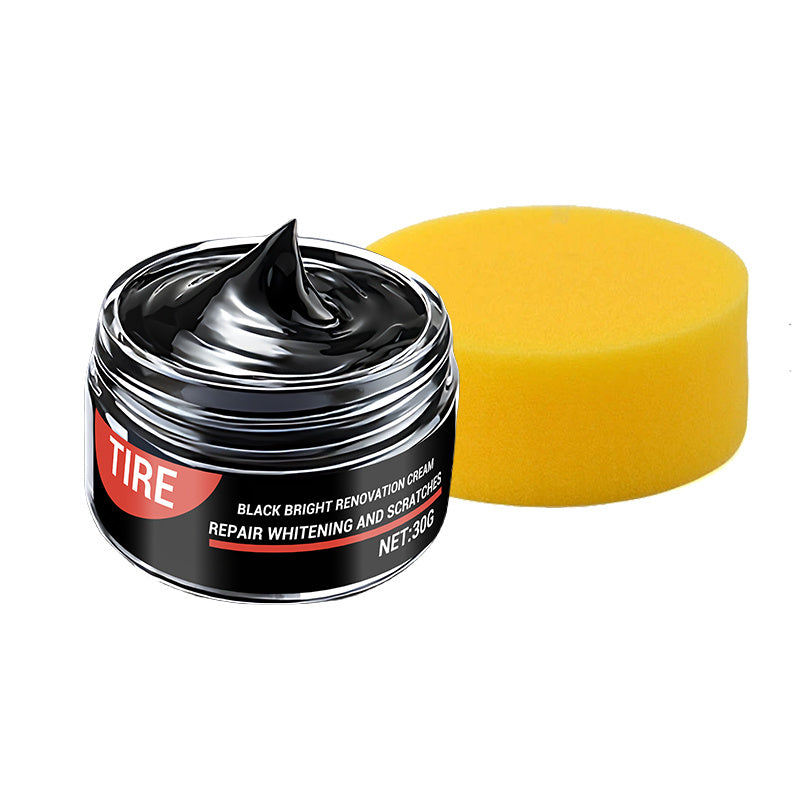 Auto plastic part plating crystal wax for restoring car interior trim and dashboard gloss, preventing aging and whitening. Gel for tire shine, seat maintenance, made of ABS material.