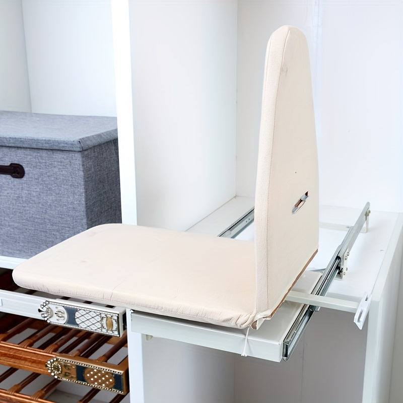 Compact Foldable Ironing Board - Easily Mountable, Conveniently Portable for Wardrobe & Bedroom