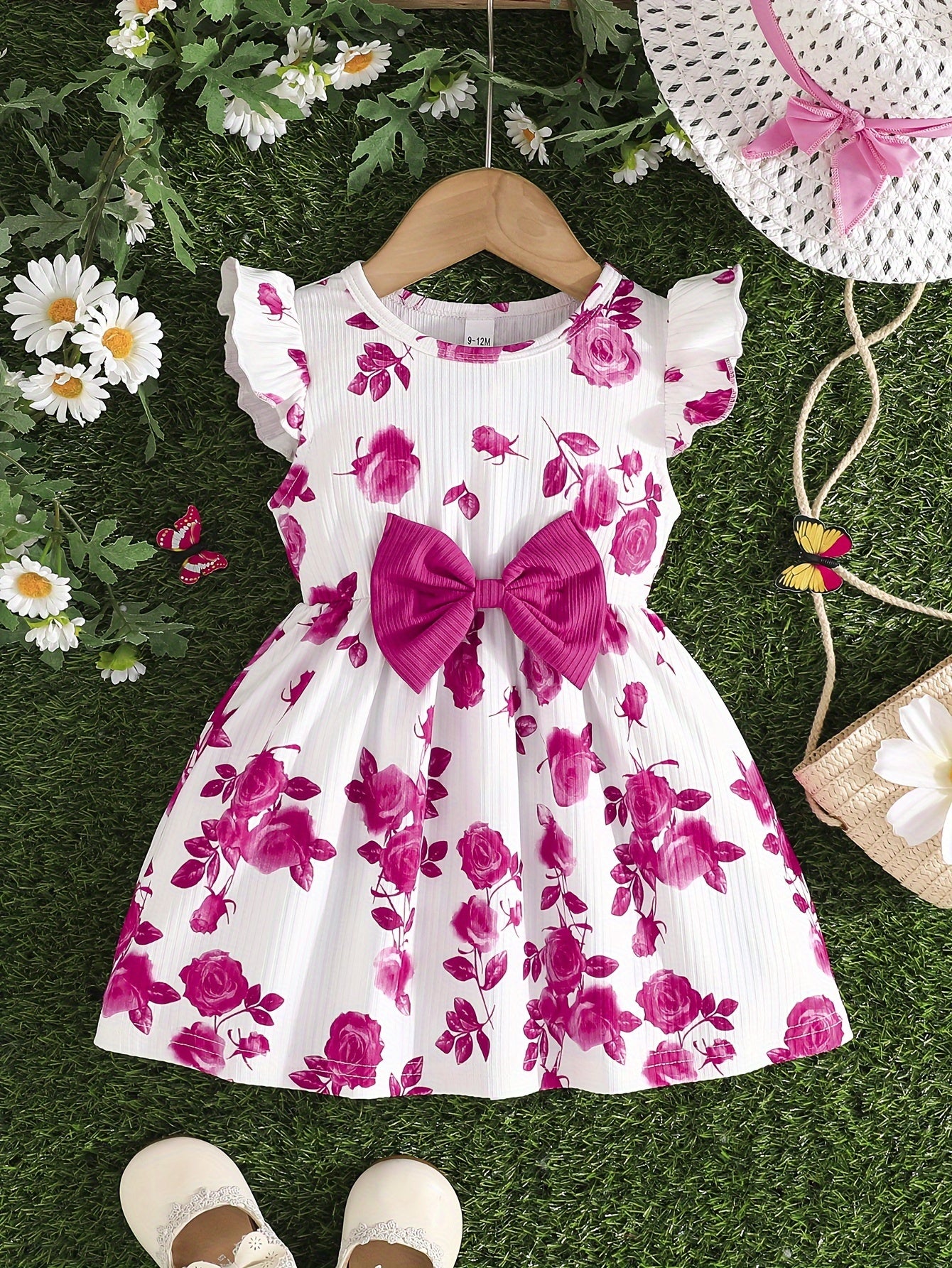 Summer Bow Dress Set for Girls