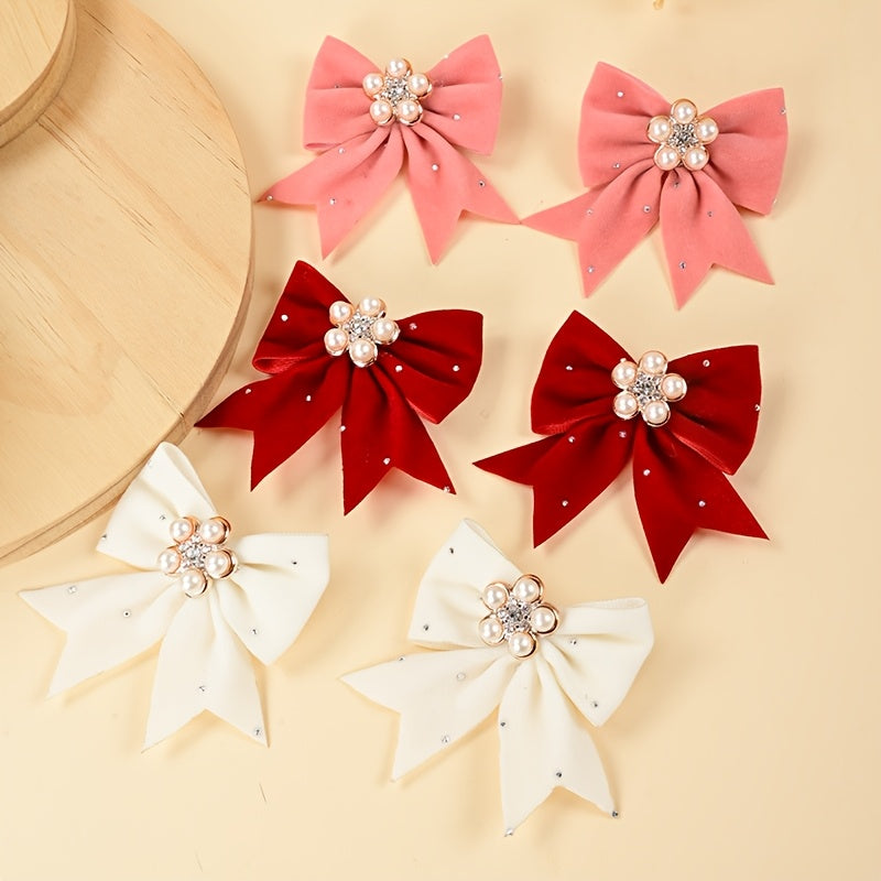 This set includes 14 handmade bow hair clips and pearl hair accessories that are ideal for daily wear and special occasions, making them versatile hair accessories for girls.