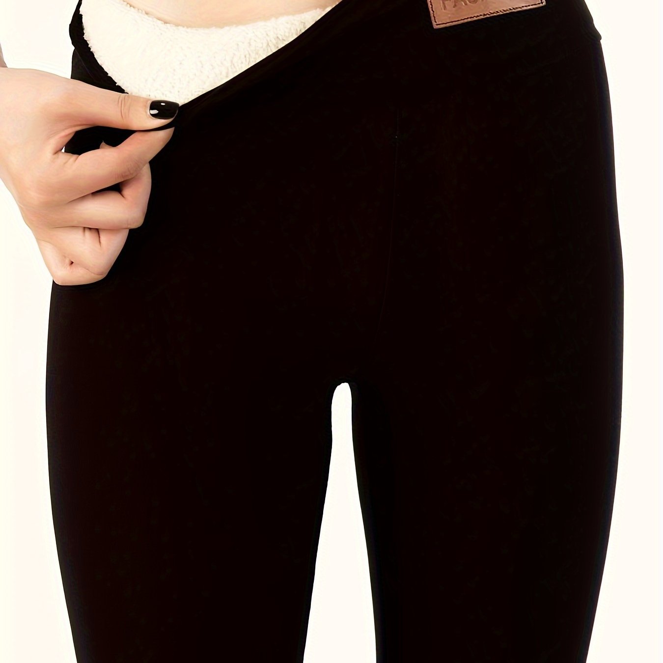 Comfy Women's Plush Lined Tights, Ideal for Fall and Winter