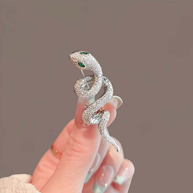 Women's Elegant and Stylish Snake Brooch: Simple, Delicate, and Unique Fashion Accessory