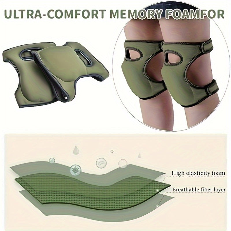 Breathable Neoprene SBR knee pads for gardening, running, fitness, and kneeling tasks.