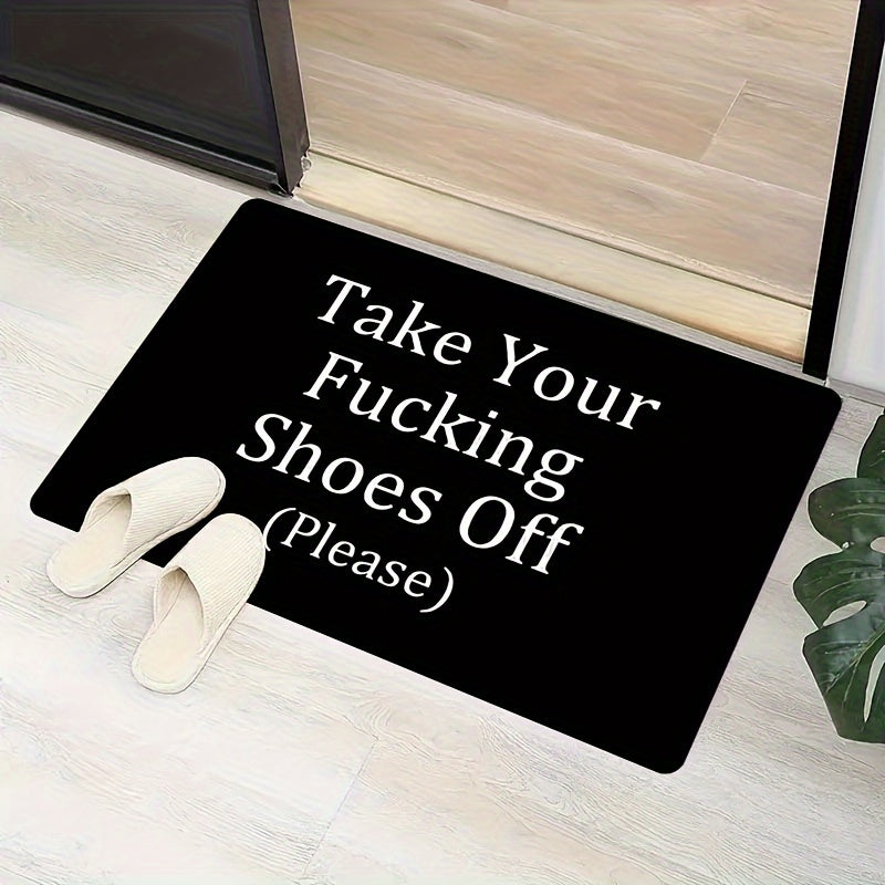 Premium Flannel Door Mat - Slip-Resistant, Machine Washable, Soft on Feet for Every Room in the House - Stylish Home Decoration