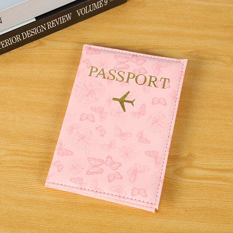 Butterflies Passport Sleeve Book with ID card and air ticket slot.