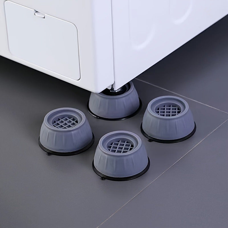 Washing Machine Stand Set with Vibration Control - Features Anti-Slip Rubber Feet Pads for Reduced Noise and Increased Stability - Ideal for Refrigerators and Commercial Appliances for Quiet Operation