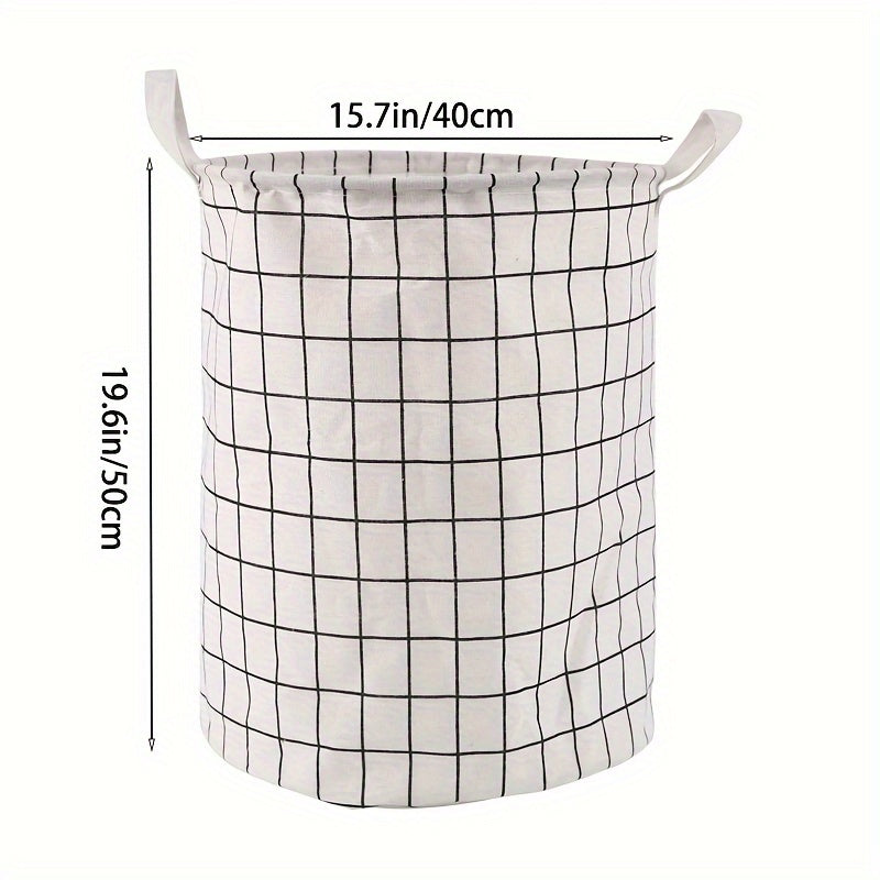 Round Dirty Clothes Basket - Portable Laundry Hamper with Storage Bucket for 1pc of dirty clothes