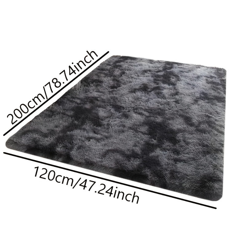 Modern Simple Tie-dyed Plush Soft Carpet - Luxurious and Water-absorbent, Non-slip and Stain-resistant, Ideal for Living Room and Bedroom Areas - Perfect Home Decoration and Area Rug