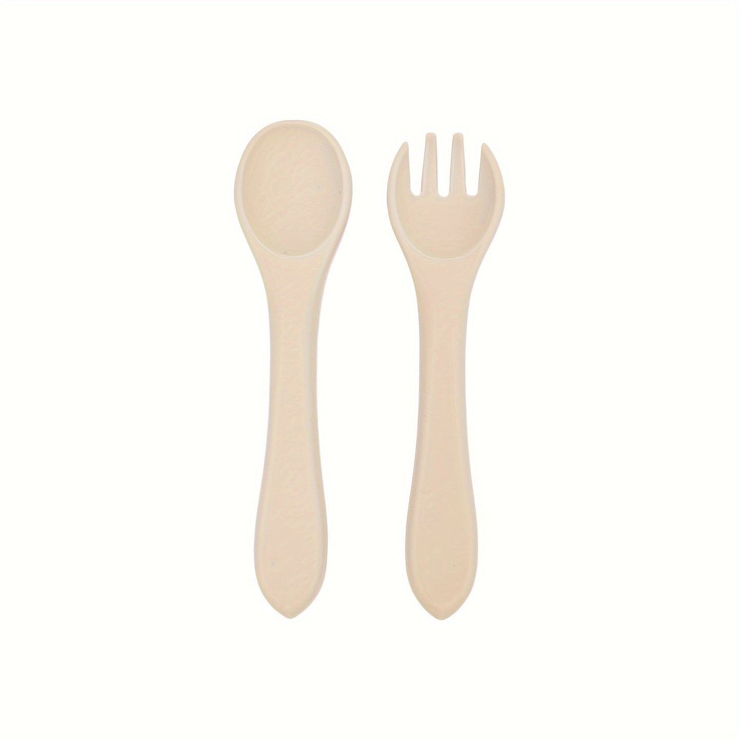 TYRY.HU Fork and Scoop Set - Personalize the Name! Made with 100% Silicone, BPA Free. Perfect for Self-Feeding. Ideal Gift for Christmas, Thanksgiving, and New Year.