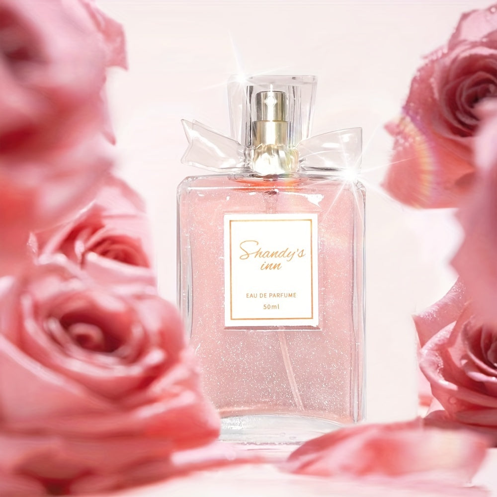 50ml Eau De Parfum for women with refreshing, long-lasting scent of floral and fruity notes, ideal for dating and daily wear. Perfect gift for her.