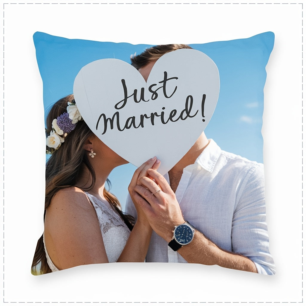 Personalize your 18x18 Pillow Cover - Great for Home Decorating & Celebrating Holidays such as Valentine's Day, Christmas, Thanksgiving, and New Year's - A Thoughtful Gift for Family and Anniversaries, Featuring a Design on One Side, Made of Polyester.