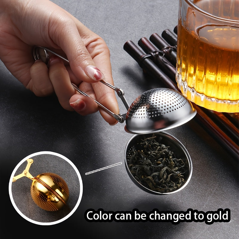 Stainless Steel Heart-Shaped Tea Infuser - Durable Loose Leaf Strainer for Home, Office, and Gift-Giving. Perfect for Christmas, Halloween, Easter, Hanukkah, and Thanksgiving.