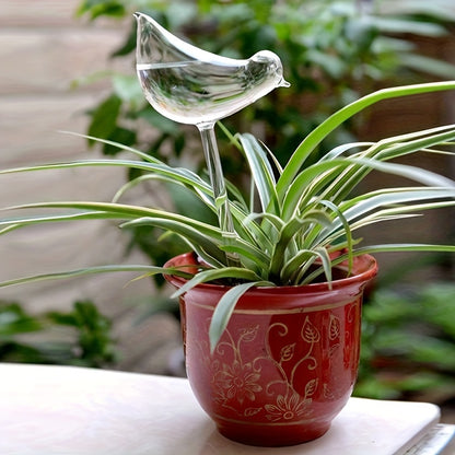 1/3/5 Bird-Shaped Self-Watering Globes for Automatic Flower Watering in Home Gardens.