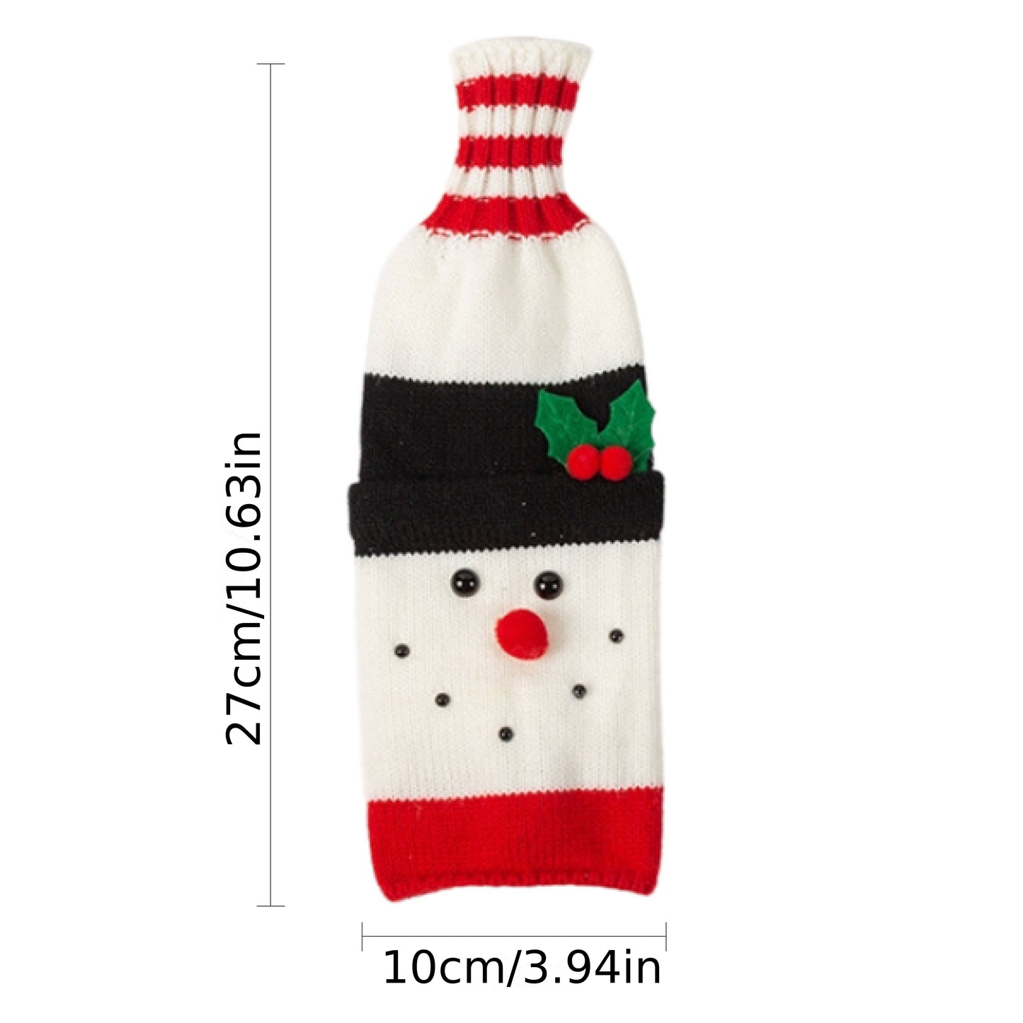 Christmas-themed beer bottle sleeve. Insulated, non-slip cover for standard 12oz/330ml bottles, perfect for festive decor.