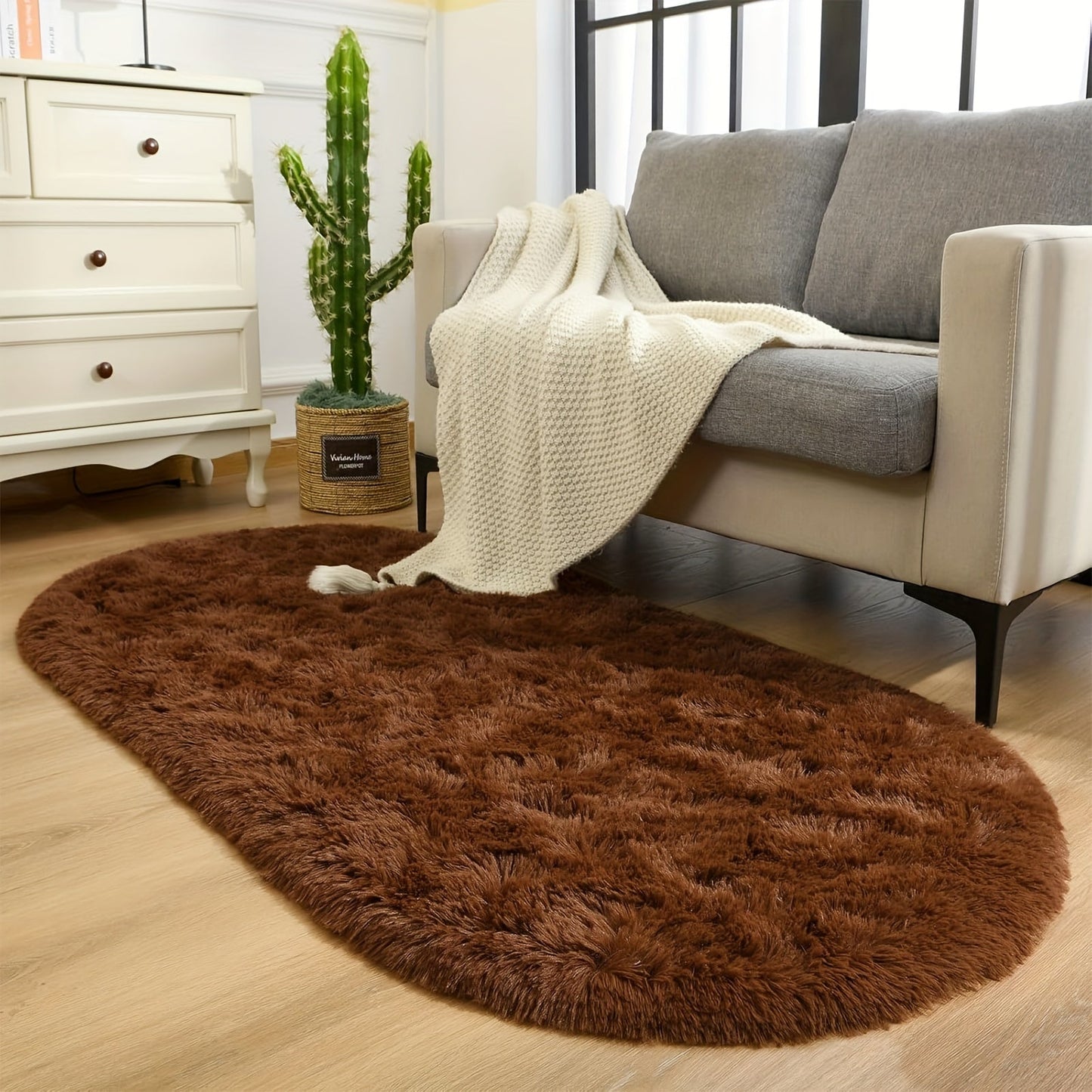 Plush Bedroom Rug - Soft, Cozy, Non-Slip, Machine Washable, Skin-friendly, Perfect for Indoor Use and Bedside