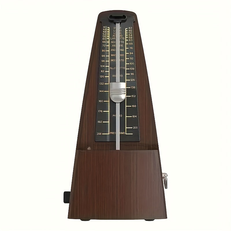 Professional mechanical metronome for musicians made of durable ABS construction, suitable for guitar, piano, violin, and guzheng.