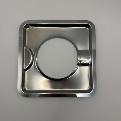 Set of 4 Stainless Steel Square Gas Stove Drip Pans - Designed for SGP-400, also fits 786333, AP6011553, PS11744751, WP786333 Models - Must-Have Kitchen & Restaurant Tools for Cooking Efficiency, Stovetop Protection