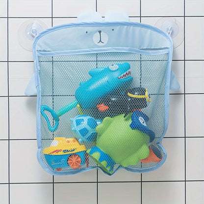 Playful bathroom organizer for toys and accessories, with quick dry technology.