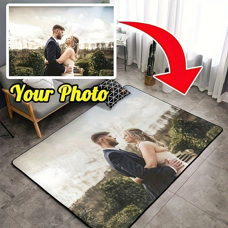 Make your space your own with a Personalized Plush Velvet Area Rug featuring a Silicone Backing - Customize with Your Own Photo, Logo & Text for the Bedroom or Living Room - Non-Slip and Washable Door Mat from BetterlifePavilion, BETTERLIFEPAVILION