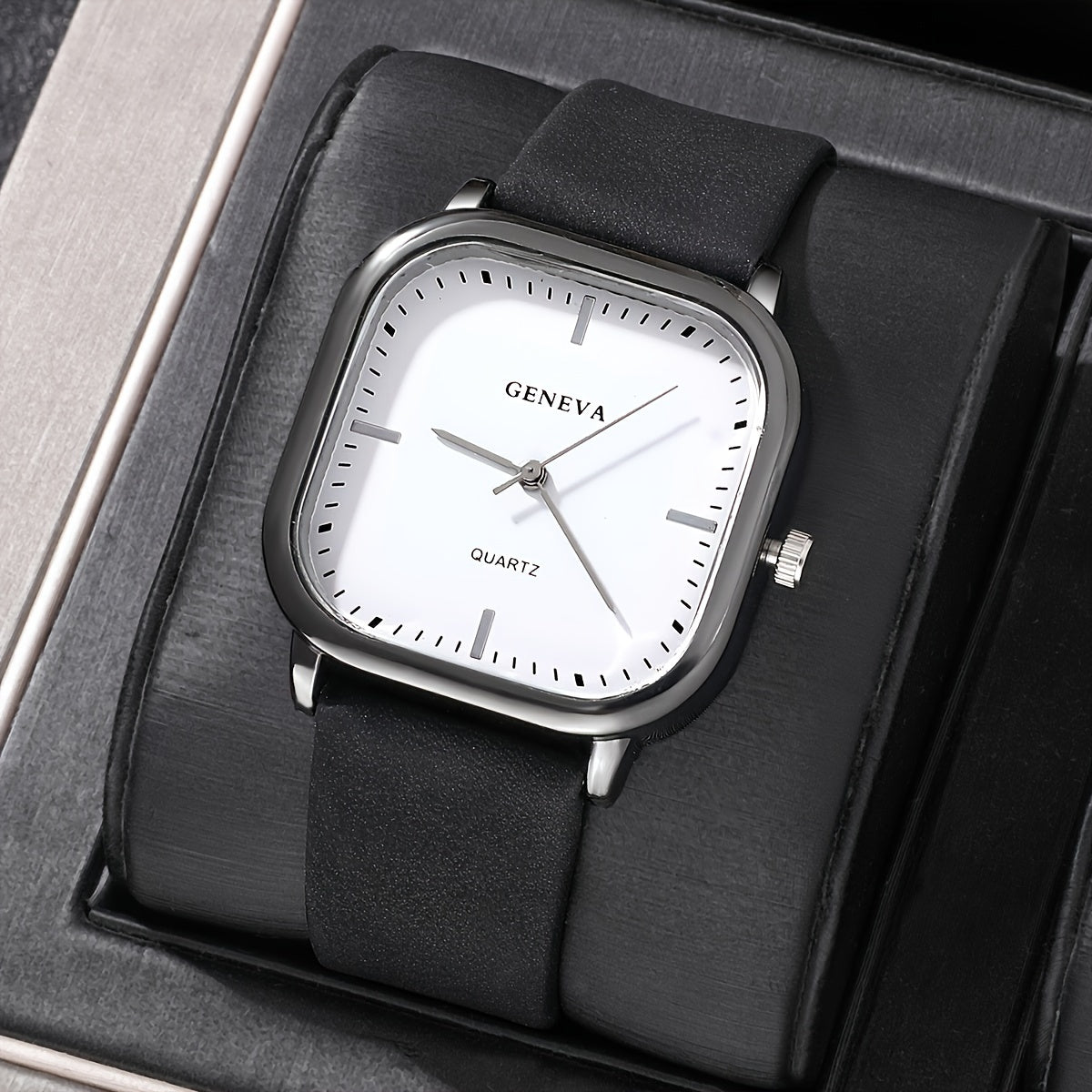 Men's Simple Business Square Quartz Watch - Perfect for Men's Accessories