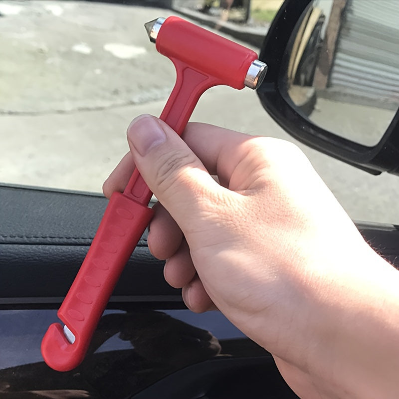 [Popular Choice] Durable 3-in-1 Emergency Safety Hammer - Portable Tool for Car and Home with Seatbelt Cutter, Window Breaker, and Fire Starter