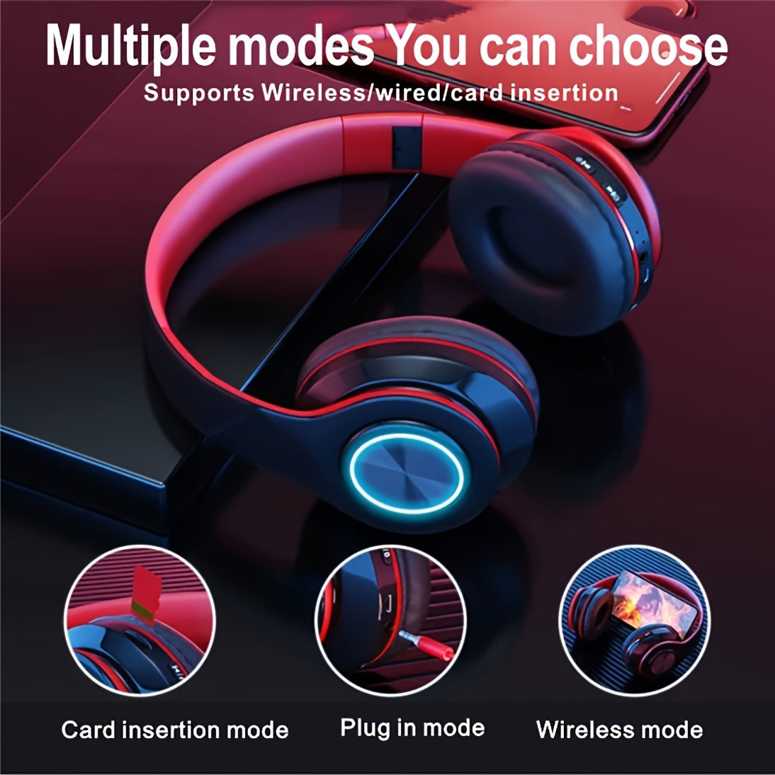 B39 Wireless Headphones in Classic Head-Mounted Design and Vibrant Colors.