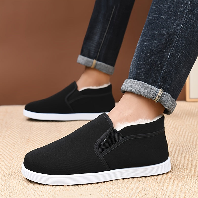 New 2025 plush high-top shoes for men and women with anti-slip design. Suitable for outdoor and daily wear, easy to wear.