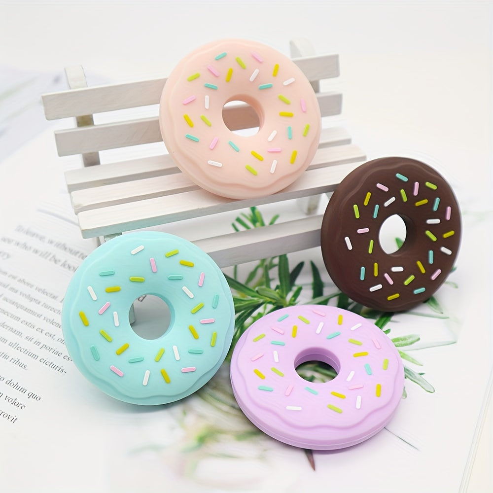 Baby Donut Teether made of Gentle Silicone: Dishwasher-Safe and Suitable for Ages 0-3 years