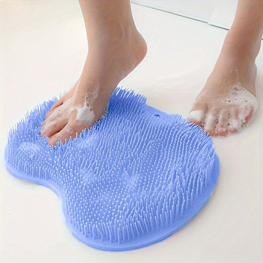 GentleTouch Non-Slip Shower Foot Scrubber Massager - Exfoliates and improves circulation without battery, alcohol, or fragrance - Manual operation for a safe, convenient bathroom accessory.