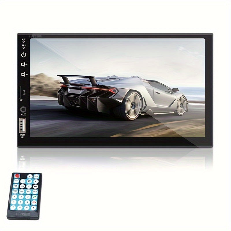 Car stereo with GPS, touch screen, SD-card and USB input, reversing camera, steering wheel control, and customizable backlight colors.