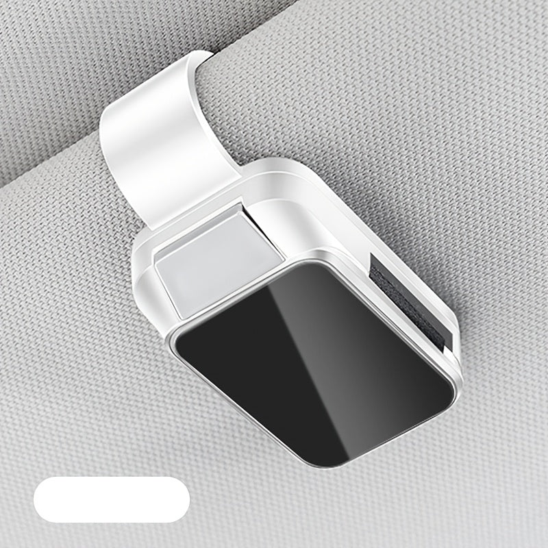 YAILIS Car Fashion Glasses Clip Holder - Fits on Sun Visor, Holds Glasses, Cards, Tickets; Made of Durable ABS Resin with Shading Board.