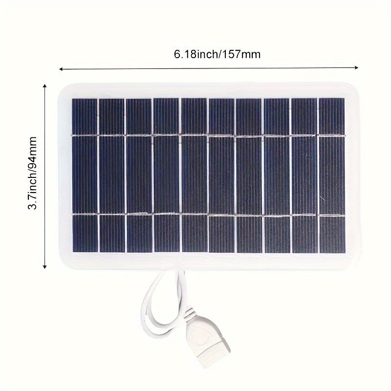 Solar charger panel with magnetic attachment, USB output, and detachable photovoltaic module for stable power supply, suitable for power banks, phones, camping, home, and RV use.